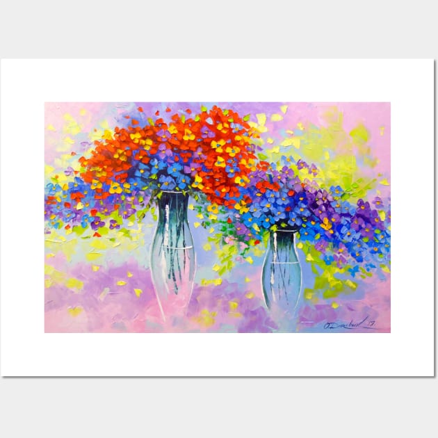 Music of multi-colored flowers Wall Art by OLHADARCHUKART